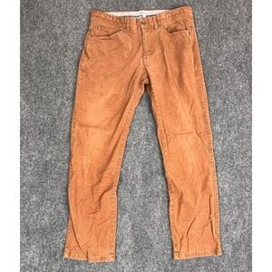 Peter Millar Men's Brown Corduroy Rust 32 Brown Pants Casual Chino Golf